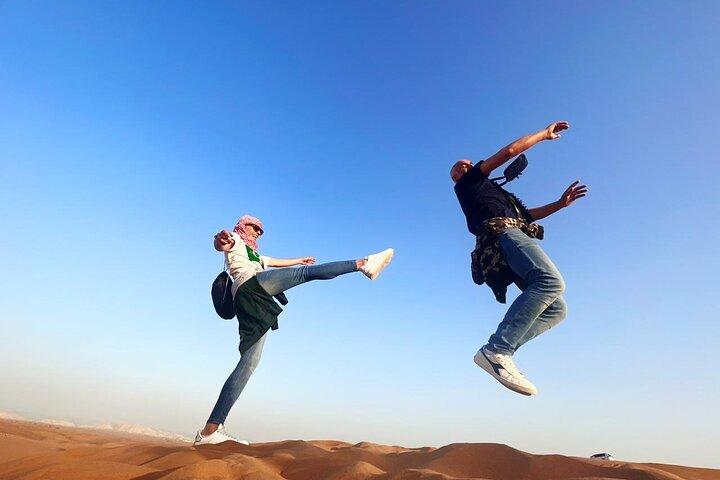 Dubai Red Dunes Safari, ATV, Camel ride, BBQ at Desert Camp