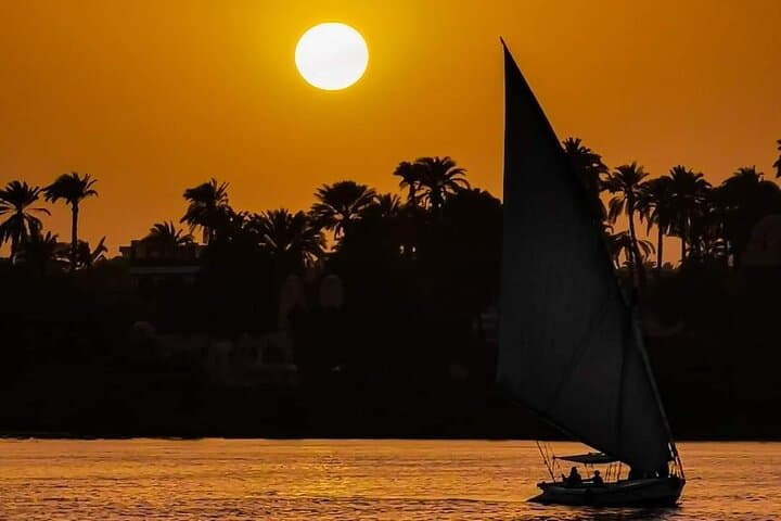 All inclusive private sailing Egyptian Nile Felucca Ride at Cairo