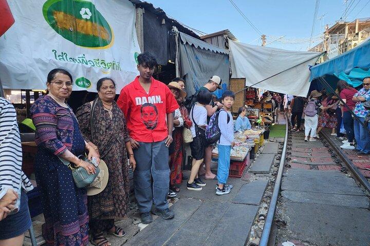 Private Maeklong Railway Market and Amphawa Floating Market Tour.