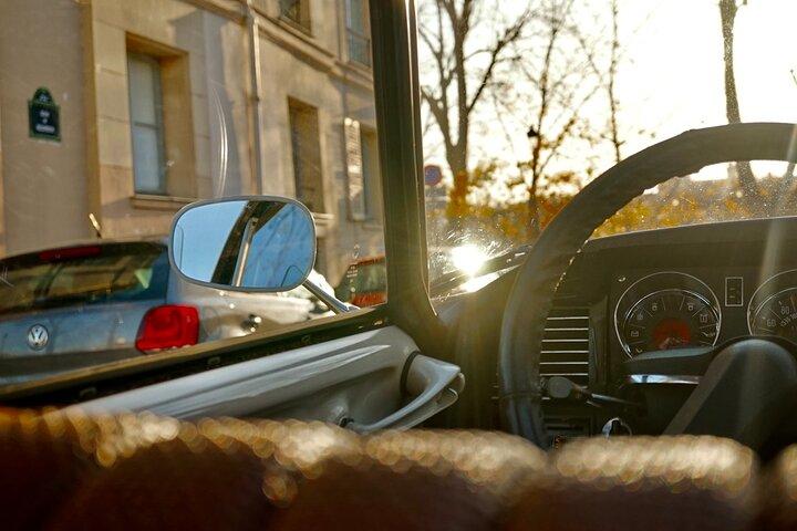 The Essentials of Paris in a Classic Open Top Car Citroën DS