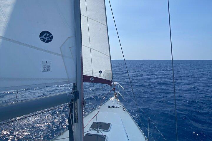 Half day Private Sailing cruise in Santorini island up to 6 pax