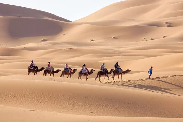 Marrakech, Merzouga Desert, and Fes 3-day tour + Hotel and Camp