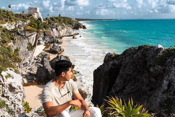 Tulum Excursion: Ancient Ruins + Cenote & Food! From Riviera Maya