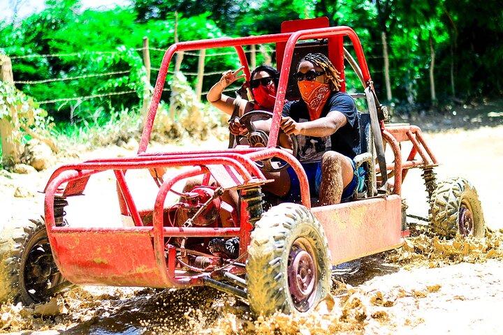 Small Group Buggy Tour to Water Cave and Macao Beach
