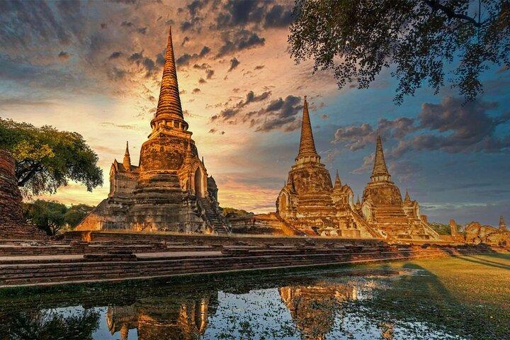 Ayutthaya Bicycle Tour, ATV, Floating Market and Sunset Sail