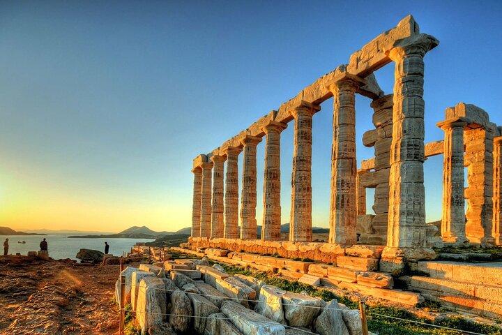 Cape Sounio Private half day Poseidon Athenian Riviera sunset