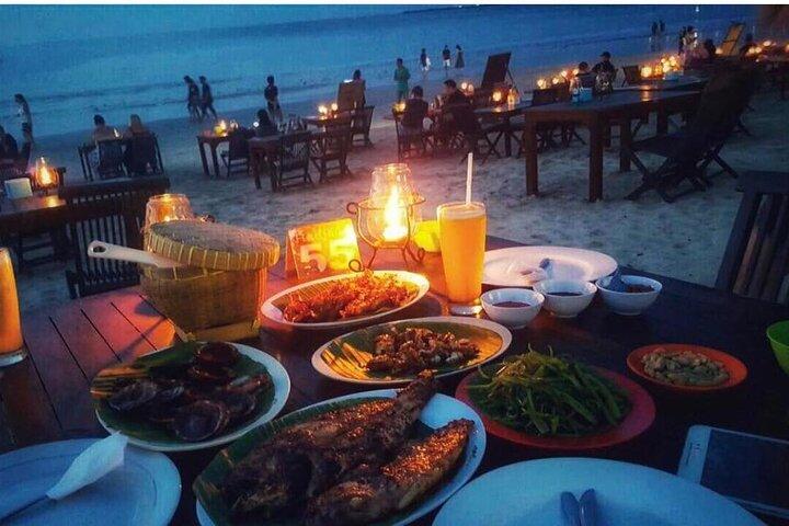 Bali Romantic Seafood Dinner in jimbaran Beach Include transport