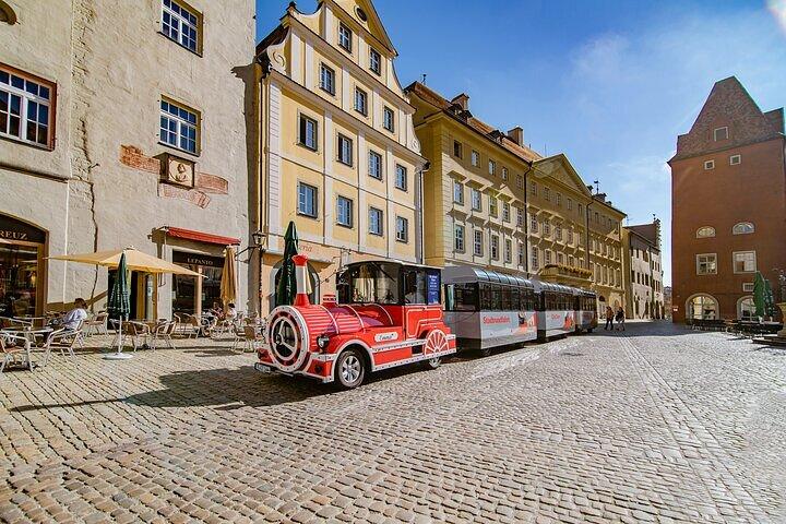 City tour through Regensburg with the little train