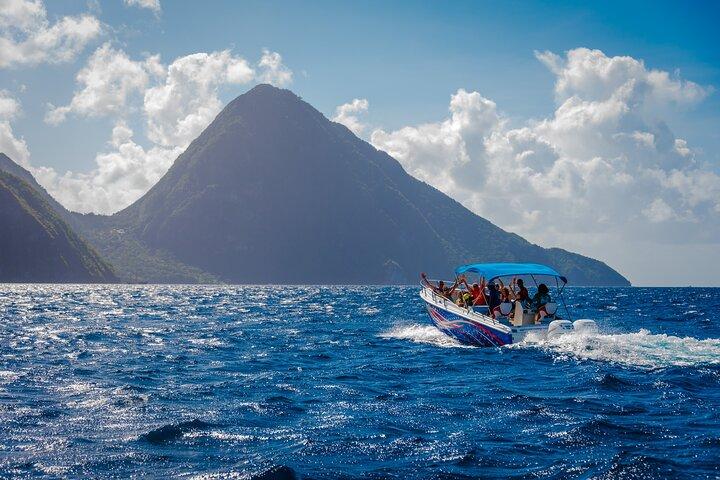 Private St. Lucia Boat Tour: Snorkeling & Pitons Sightseeing