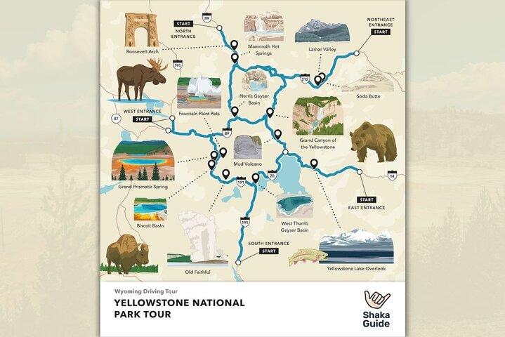 Yellowstone and Grand Teton Self-Guided Audio Tour Bundle