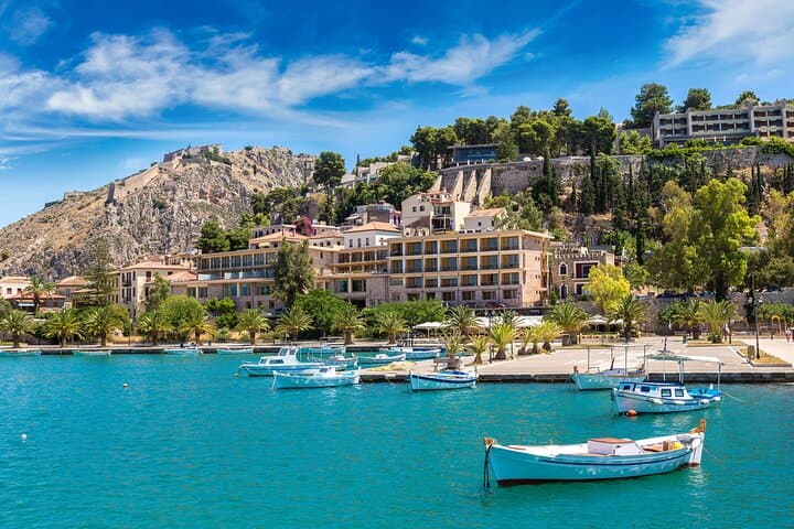 Mercedes Private Tour Nafplio, Corinth Canal, Nemea Wine Tasting