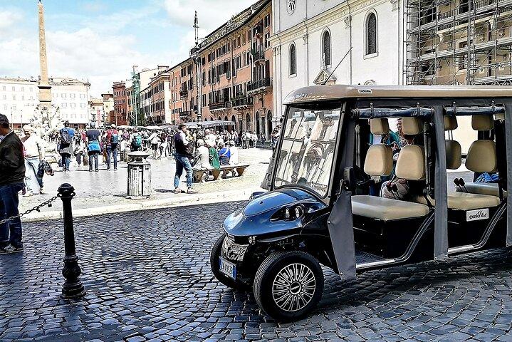 3-Hour Highlights Private Luxury Golf Cart Tour in Rome