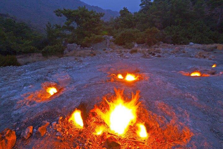 Kemer Olympos & Yanartas Sunset Jeep Tour with Dinner
