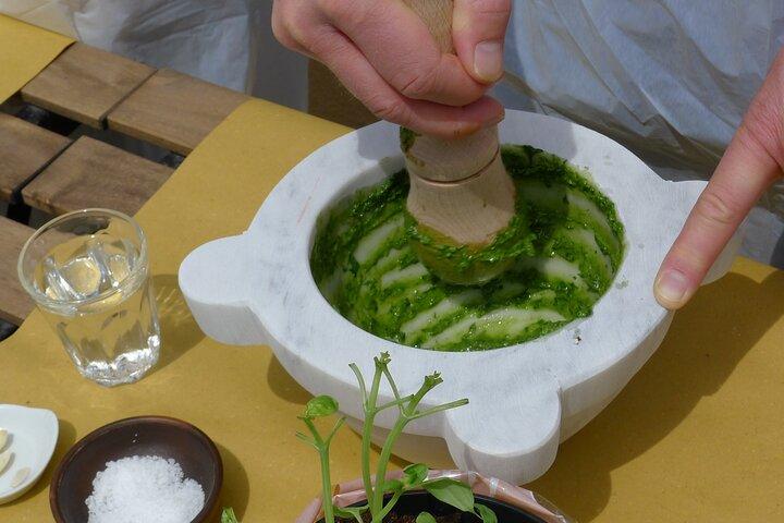 authentic Ligurian pesto lesson