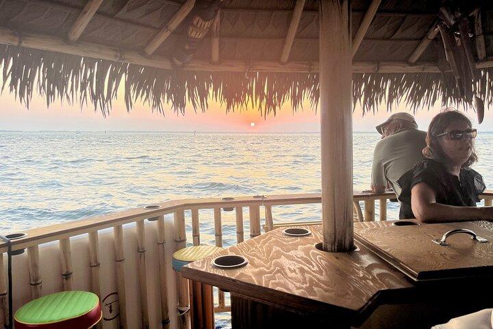 Sunset Tailfins Tiki Boat Crab Island(1.5Hours)