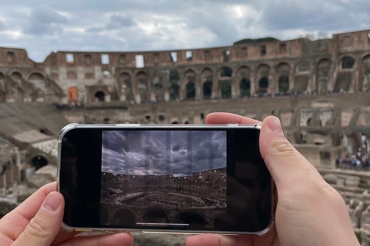 Rome: Colosseum with Palatine Hill and Roman Forum