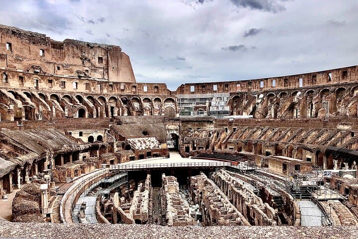 Rome: Colosseum with Palatine Hill and Roman Forum