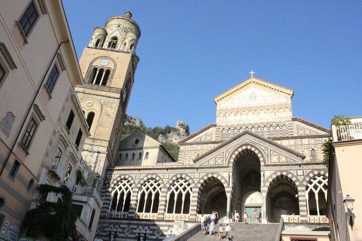 The Amalfi Coast by the sea, Positano Amalfi from Salerno