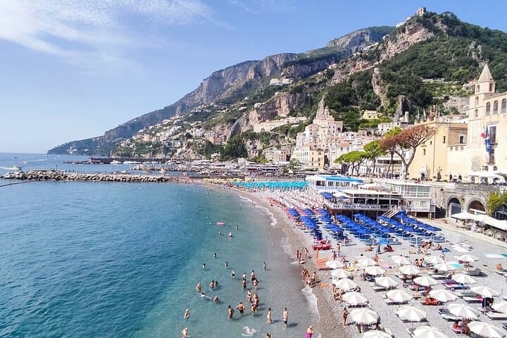 From Naples: Amalfi Coast Private Tour in a Mercedes Van