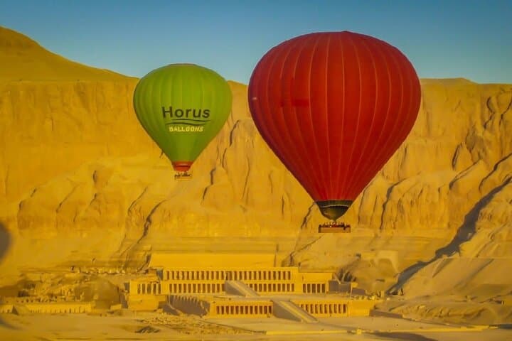 Sun rise Hot Air Balloon Journey Over Luxor