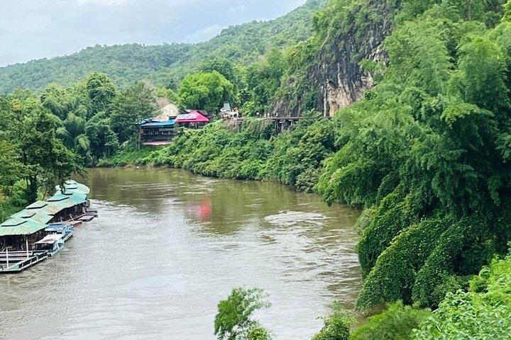 Bangkok Erawan Waterfall River Kwai and Death Railway Tour