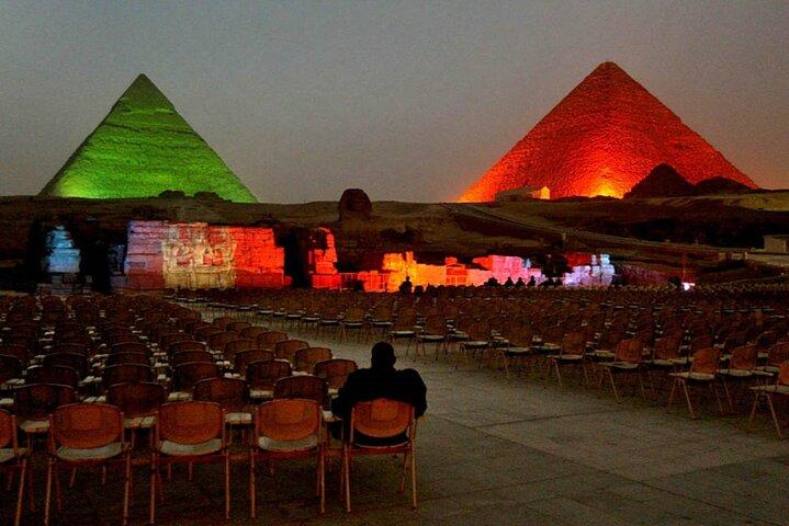 Sound and Light Show of Pyramids in Cairo with Private Transfer
