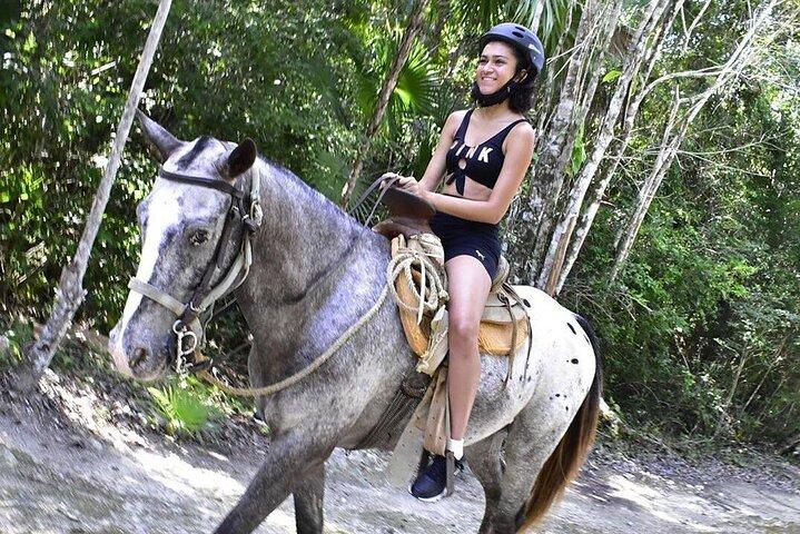 Horseback Ride, ATV, Ziplines & Cenote from Playa del Carmen