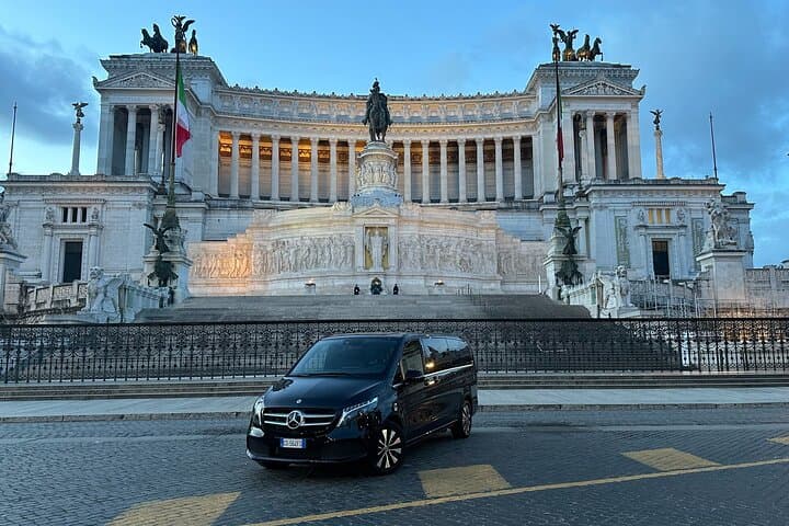 Private Transfer from Rome Fiumicino to the Hotel or Vice Versa