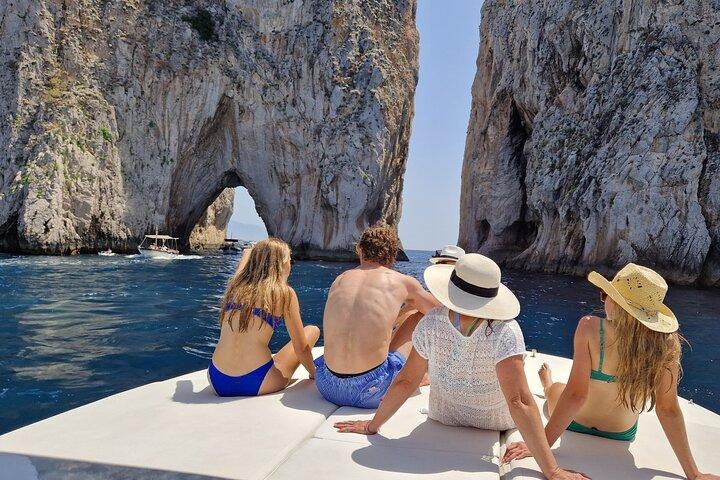 Sorrento or Positano: Capri & Blue Grotto Small-Group Boat Tour