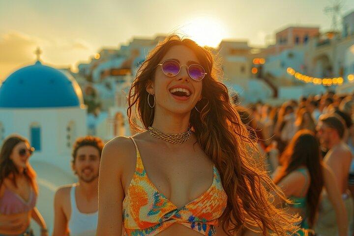 Santorini: Full Island Tour & Sunset with Local Guide & Pick-up