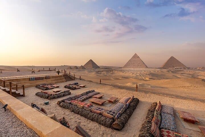 Giza Pyramids tour with nine pyramids Lounge lunch and camel ride