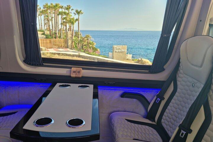 Private Mykonos Island tour by Luxury Minibus up to 11 passengers