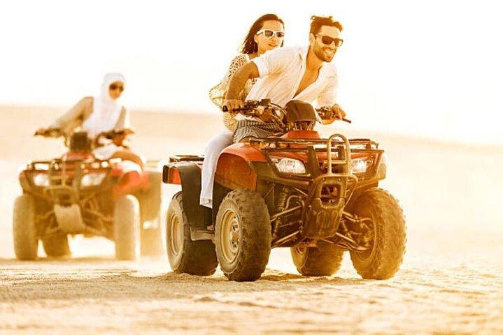 Hurghada: Quad, Jeep, Camel and Buggy Safari with BBQ Dinner