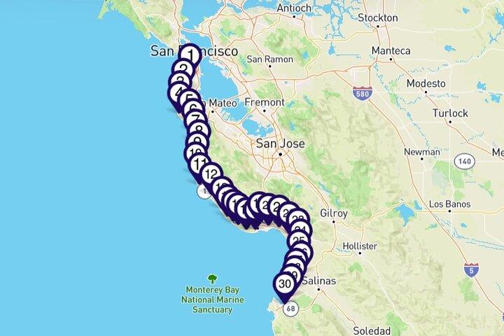 Smartphone Audio Driving Tour between San Francisco & Monterey