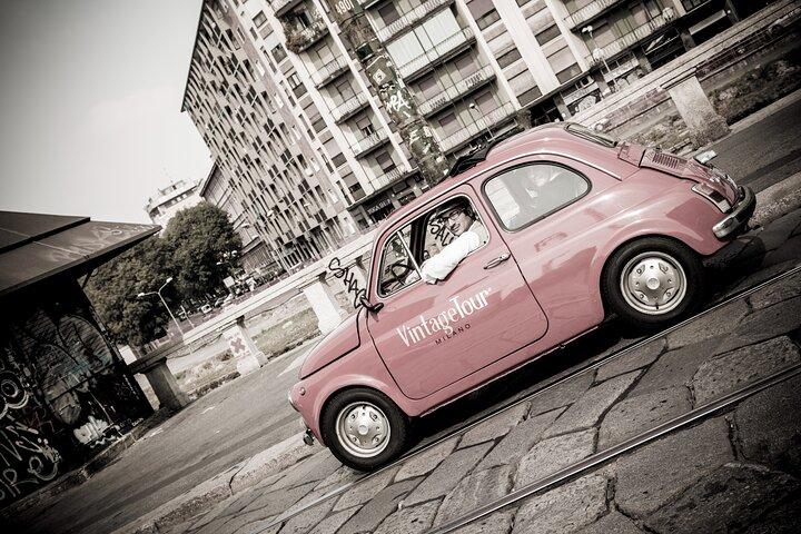 2 Hour Vintage Fiat 500 Canals Tour in Milan