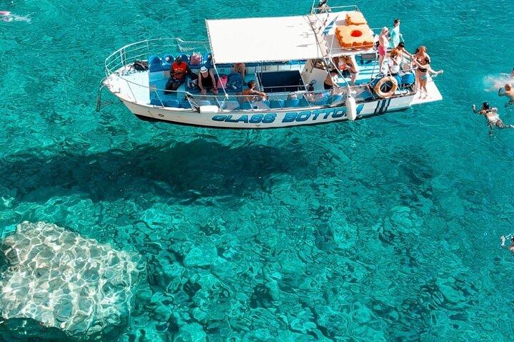 Zakynthos: Glass Bottom Turtle Boat Tour to Keri Caves & Islands