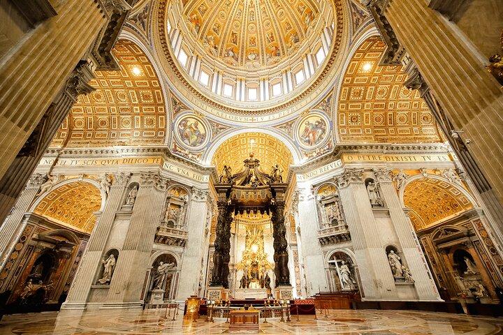 St. Peter's Basilica, Papal Tombs Tour and Optional Dome Climb