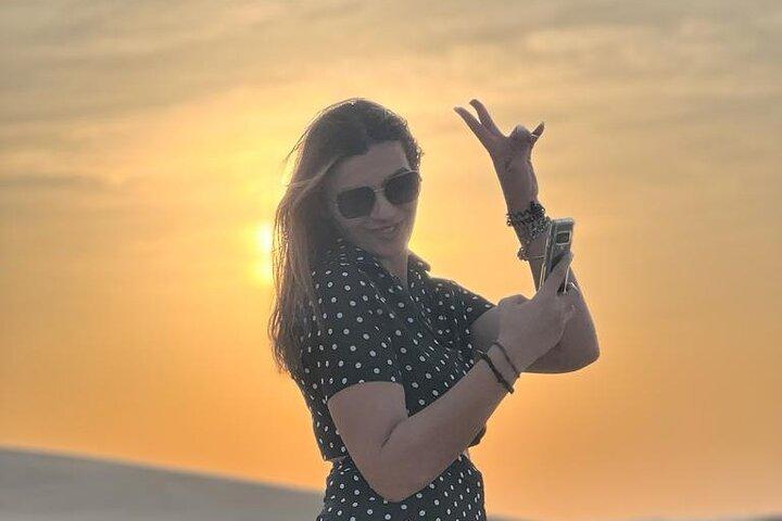 Private Sunrise Desert Safari with Camel Ride and Sand Boarding