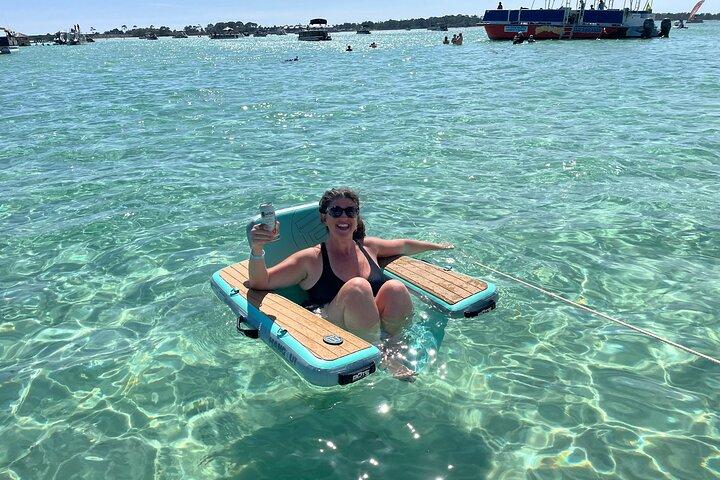 Crab Island Pontoon Boat Tour with Captain- 3-Hour Destin Charter