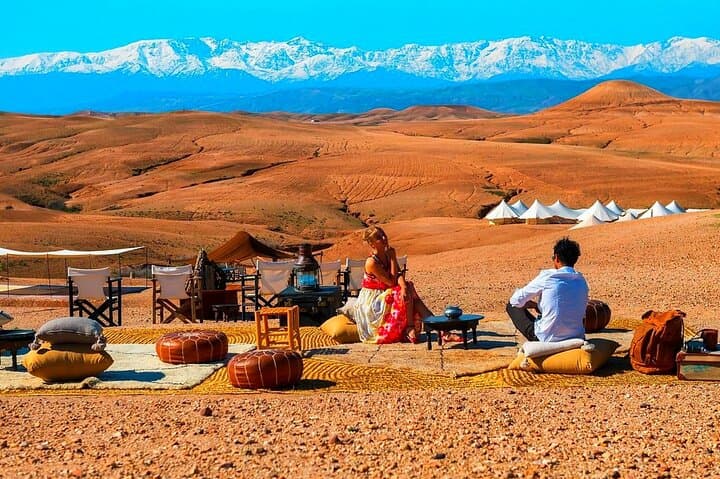 Marrakech: Magical Omnas Desert Dinner with Quad Bike & Camel,