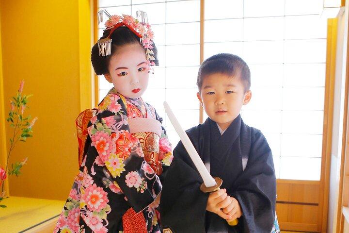 Kyoto Kiyomizudera Temple Family Plan Maiko and Samurai
