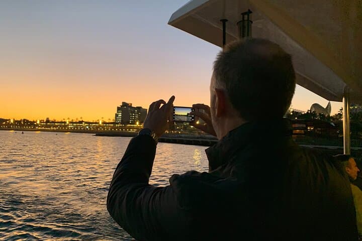 Sunset at PREMIUM Boat in Barcelona