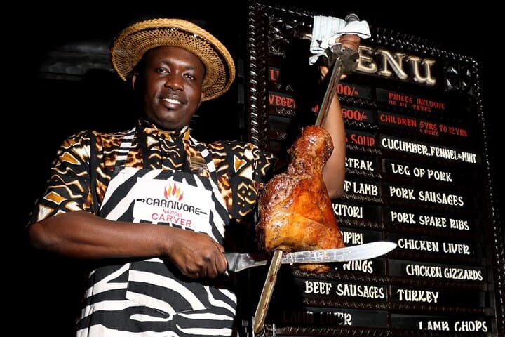 Nairobi National Park Game Carnivore Restaurant Lunch or Dinner