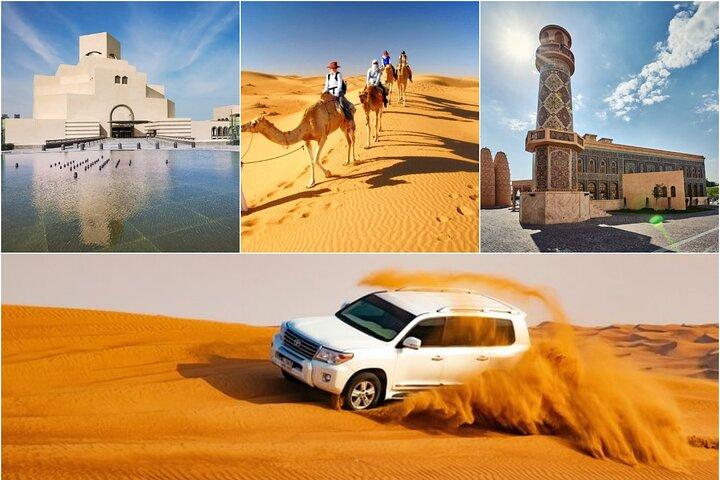 City Tour & Desert Safari with Camel Ride and Sand-boarding