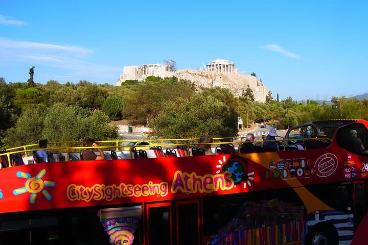 Athens Hop-On Hop Off w/ Acropolis & Acr.Museum tickets & 3 audio