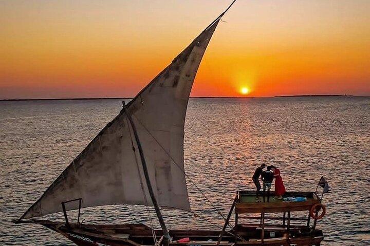 Zanzibar Dhow Evening Sunset Cruise Tour at Nungwi&Kendwa Beach