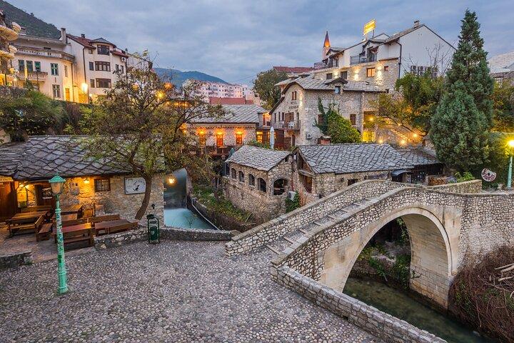 From Split/Trogir: Mostar and Medjugorje Tour with Wine Tasting