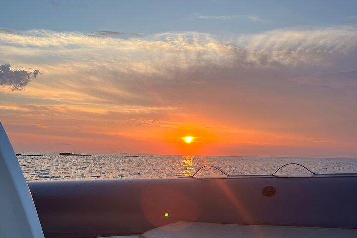 Sunset boat tour along the Costa degli Dei