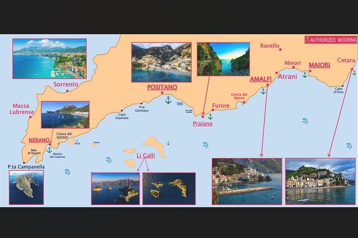 4-hour boat tour of the Amalfi Coast