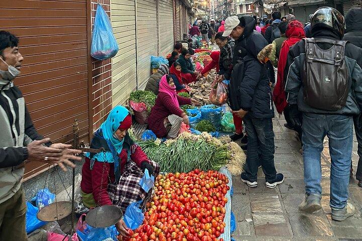 Kathmandu Local Morning Market and Food Walking Tour